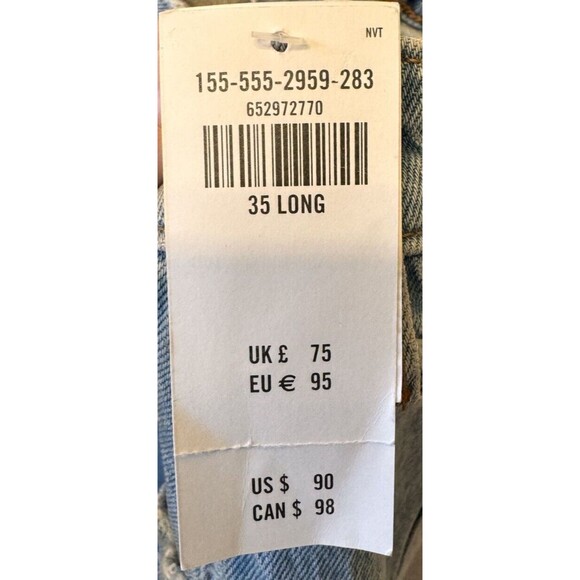 Abercrombie Fitch The Vintage Flare Jeans 35 LONG High Rise Curve Love NWT NEW - Picture 14 of 16